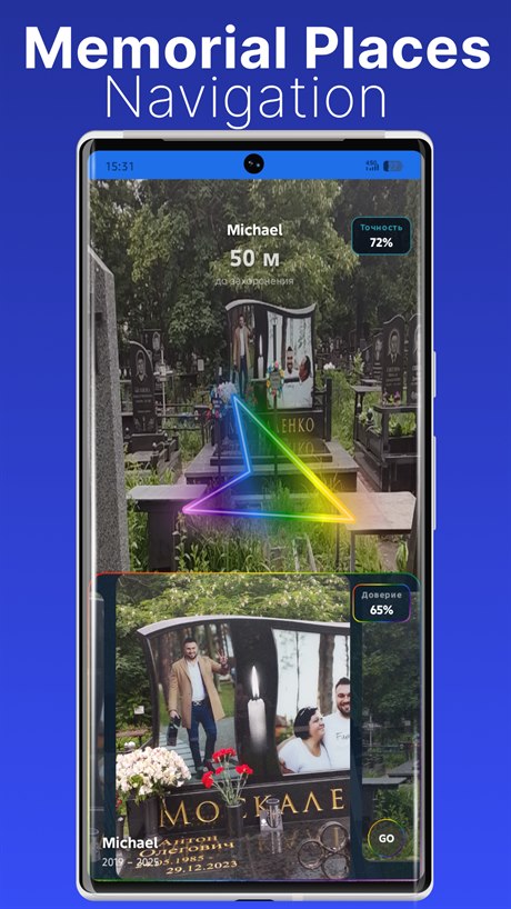 Memorial place navigation