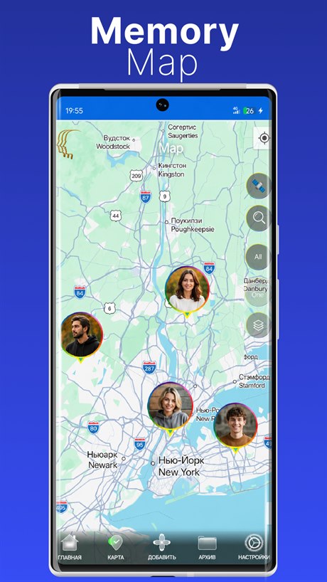 Places on the map